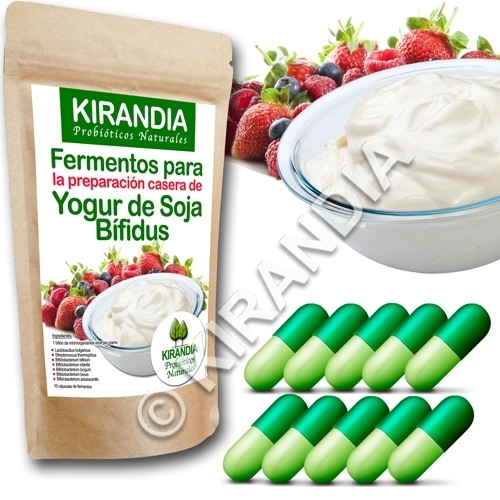 Fermentos Yogur de SOJA Bífidus (10 Cápsulas) - especial YOGURTERAS