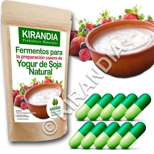 Fermentos Yogur de Soja Natural (10 Cápsulas) - especial YOGURTERAS Fermentos Yogur de Soja Natural (10 Cápsulas) - especial YOGURTERAS