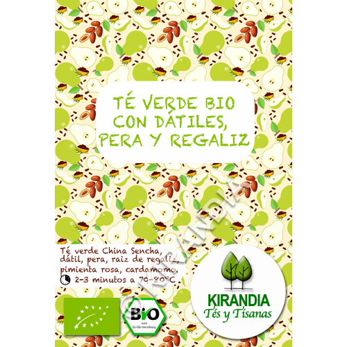 TE VERDE BIO CON DÁTILES, PERA Y REGALIZ TE VERDE BIO CON DÁTILES, PERA Y REGALIZ