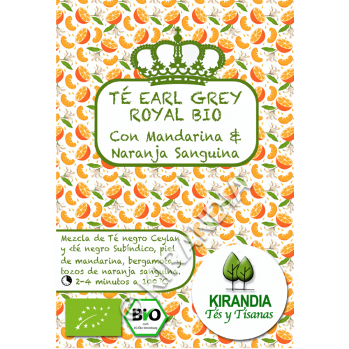 TE EARL GREY ROYAL BIO CON MANDARINA & NARANJA SANGUINA